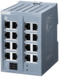 Siemens 6GK5116-0BA00-2AB2 SCALANCE XB116, nem menedzselt IE switch, 16x 10/100 Mbit/s RJ45 ports, 24VAC/DC (6GK51160BA002AB2)
