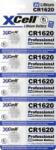 XCell Gombelem CR 1620 3 V 5 db 70 mAh Lítium CR1620-B5 (148261) (148261) - aqua