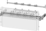 Siemens 8PQ6000-5BA83 kábeltakaró plexi tartó, 3WL1220/3WL1232, 800 mm ajtóhoz (8PQ60005BA83)