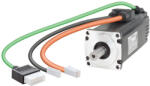 Siemens 1FL6034-2AF21-1AH1 servomotor, Pn=0.4 kW, Nn=3000 rpm, M0=1.27 Nm, MN=1.27 Nm, sima tengaly, tartófékkel (1FL60342AF211AH1)