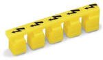 Wago 282-415 Figyelmeztető fedélvillámjellel, fekete 5 sorkapocsnak, sárga (282-415)