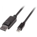 Lindy Kijelző csatlakozó Csatlakozókábel [1x DisplayPort dugó - 1x Mini DisplayPort dugó] 5.00 m Fekete (41648)