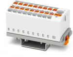 Phoenix Contact Elosztóblokk PTFIX 6/18X2, 5-NS35 WH, 0, 5-10mm2, 41/24 A 690 V NS 35/7, 5, NS 35/15, rugós csatlakozás, 3273122 (3273122)