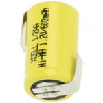 XCell Forrfüles NiMH akku ZULF XCell 1/2 AA, X1/2AA600-LF 1.2 V 600 mAh (O x Ma) 14.5 mm x 25.5 mm (135386)