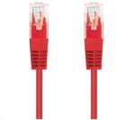 C-TECH UTP CAT5E Összekötő Piros 50cm CB-PP5-05R (CB-PP5-05R)