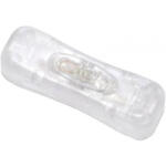 TRU COMPONENTS Zsinórkapcsoló, mini, átlátszó, Tru Components 1571154 (1371837) - aqua