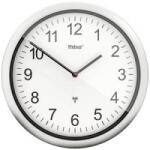 Mebus (19809) Rádiójel vezérlésű Falióra 25 cm x 4 cm Ezüst Zajtalan óraszerkezet (19809)