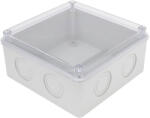 Tracon műanyag elektronika doboz átlátszó fedéllel 150x150x70mm - MED15157T (MED15157T)