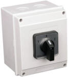 Tracon Tokozott választókapcsoló, 1-0-2 400V, 25A, 2×4P, 7, 5kW, 48×48mm, 60fok IP65 TKV-256/4T65 (TKV-256/4T65)