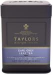 Taylors of Harrogate Earl Grey fekete tea, Taylors of Harrogate, fémdoboz, leveles, 125 g