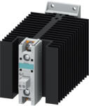 Siemens 3RF2370-3AA04 szilárdtest relé (SSR), 70A/48-460VAC, 24VDC műk. , hűtőbordával, rugós (3RF23703AA04)