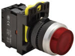 TRACON Világító nyomókapcsoló, kiálló, piros 1×NO, 5A, IP42 LED NYK3-HLR Tracon (NYK3-HLR)