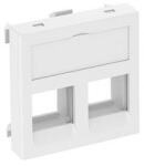 OBO adatátviteli modul tartó 2 db C típusú csatl. modulhoz, hófehér 45x45mm 6119280 (6119280)