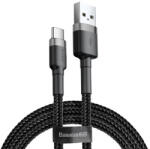 Baseus Cafule USB / USB-C töltő- és adatkábel, 2m, szürke/fekete