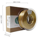 Maertz PLA Silk Dual Color nyomtatószál 1.75mm, 1kg selymesen fényes réz- és aranyszínű (PMMA-1021-003) (PMMA-1021-003)