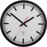 EUROTIME Analóg rádiójel vezérelt pályaudvari falióra, O 40 cm (56862) (56862)