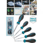 HAZET Műhely Csavarhúzó készlet 5 részes Hazet HEXAnamic Egyeneshornyú, Kereszthornyú Phillips (802/5)