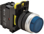 TRACON Világító nyomókapcsoló, kiálló, kék 1×NO, 5A, IP42 LED NYK3-HLB Tracon (NYK3-HLB)