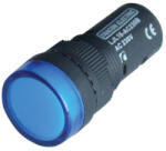Tracon LED-es jelzőlámpa, kék 24V AC/DC, d=16mm - LJL16-BC (LJL16-BC)