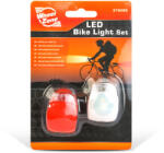 Wheel Zone LED-es kerékpár lámpa szett TPE borítással - 2 db / szett (57069B) - lumenet
