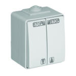 ELKO EP 48290 CBR Redőnykapcsoló fehér IP65, Elko Ep (48290CBR)