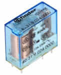 Finder 40.31. 9.024 miniatűr print/dugaszolható relé 1CO(váltó) 10A 24V DC, 3, 5mm lábkiosztás (40.31.9.024.0000)