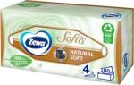 Zewa Softis Natural Soft dobozos papír zsebkendő 4 rétegű 80 db - shoperia