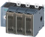 Siemens 3KF2316-0LF11 biztosítós szakaszolókapcsoló 3P 160A, NH-00/000, bal oldali mellső hajtás, kar nélkül, lapos csatlakozó (3KF23160LF11)