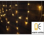 TRACON Karácsonyi jégcsap fényfüggöny, kültéri/beltéri 230VAC, 5+5M, 125LED, 3, 6W, 2700K, IP44 CHRIOB5WW (CHRIOB5WW)
