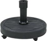  Kerti esernyő talp, nehézsúlyú stabilitás, időjárásálló kivitel, SZÜRKE