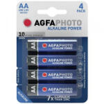 AgfaPhoto Ceruzaelem AA, alkáli mangán, 1, 5V, 4 db, Agfa (LR06), AA, LR6, AAB4E, AM3, 815, E91, LR6N (LR06) - aqua