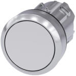 Siemens 3SU1050-0AA60-0AA0 nyomógombfej, fehér, reteszelt, fém Sirius (3SU10500AA600AA0)