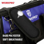 WORKPRO Szerszámos táska tartalom nélkül (H x Sz x Ma) 510 x 260 x 290 mm (WP281026) (WP281026) - aqua