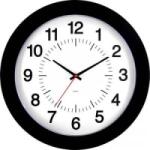 EUROTIME Kvarc Falióra 30.5 cm Fekete (80514-05) (80514-05)