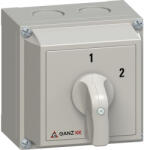 Ganz KK Kft Ganz KKM0-20-6003 Átkapcsoló 0 állás nélkül, tokozott kézikapcsoló 20A, 1-2 felirat, IP65, 2P (3AC6003XB00S20)