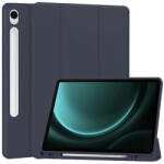 Techsuit Samsung Galaxy Tab S9 FE - Techsuit - Flex Trifold (ceruzatartóval) - Sötétkék tok
