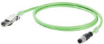 Weidmüller Profinet csatlakozókábel, M12/RJ45 Cat. 5e, PUR, 10méter 1044470100 (1044470100)
