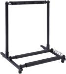  Multi-gitárállvány, 5 üléses, tartós vasszerkezet, fekete