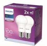 Philips LED 12, 5-100W, E27 4000K, 2 db