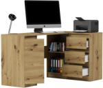 Mobene Modern sarok számítógépasztal N12 - artisan tölgy - pepita