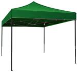 Flippy Összecsukható sátor rendezvényekre, fémkeret udvarra és kertre, 2x2 m, Zöld, KeepHome