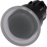 Siemens 3SU1001-1BA70-0AA0 vészgomb fej, 40mm-es, átlátszó, reteszoldás húzással Sirius (3SU10011BA700AA0)