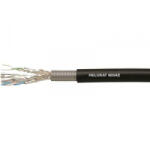 Helukabel 802168 Hálózati kábel CAT 7 S/STP 4 x 2 x 0.58 mm2 Fekete méteráru (802168)