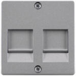 Siemens 5TG2124 reteszelhető fedőlap modular jack alaplaphoz, alumínium (RAL9006), DELTA i-system (5TG2124)