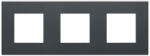 Gewiss DAHLIA antracit szürke keret 3-as vízszintes/függőleges GW35903AN Gewiss (GW35903AN)