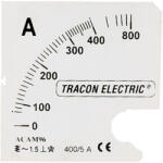 TRACON Skálalap ACAM96-5 alapműszerhez 0 - 300 (600) A SCALE-AC96-300/5A Tracon (SCALE-AC96-300/5A)