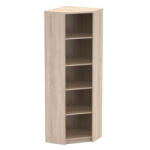 Tempo Sarok polcos szekrény, sonoma tölgy, JOHAN 2 NEW 09 - pepita