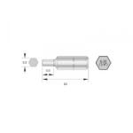 BERNSTEIN Bit készlet HRC acél Ötvözött C 6.3 6 db (6-HX20-25) (6-HX20-25) - aqua