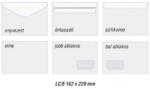  Boríték LC5 - Öntapadós - Jobb Ablakos - 162x229 mm