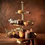 Banquet 3 Emeletes Tálaló - Arany - 70cm (000000001000365038)